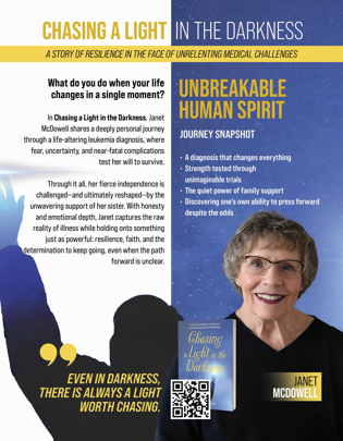 Book overview for Chasing a Light in the Darkness